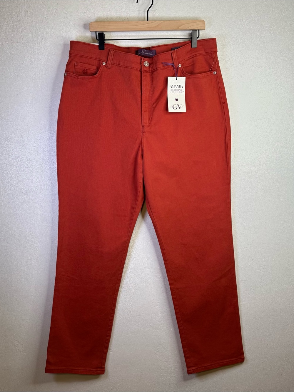Gloria Vanderbilt Amanda Classic Rise Jeans in Autumn Blaze Women’s Size 18 - Picture 2 of 15